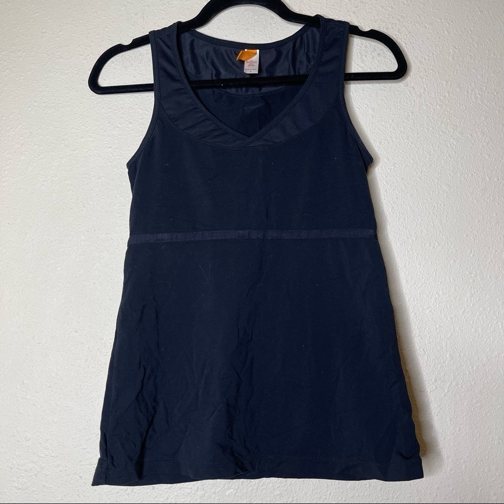 Lucy Black Sleeveless Yoga Tank Top Size S